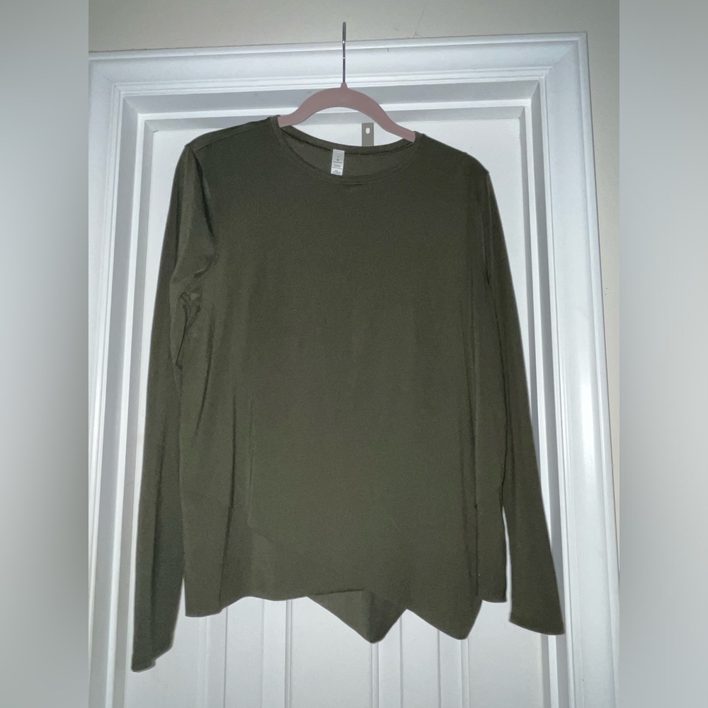 🍋 LIKE NEW Lululemon Sweetest Day Long Sleeve *Tencel - Dark Olive - Sz 8